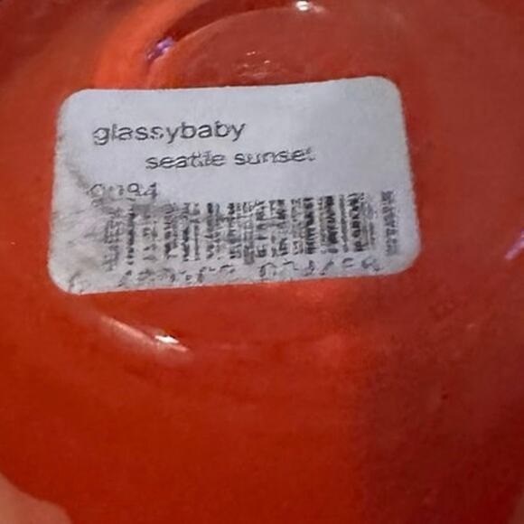 Glassybaby Seattle Sunset Red Candle Holder - Picture 5 of 6
